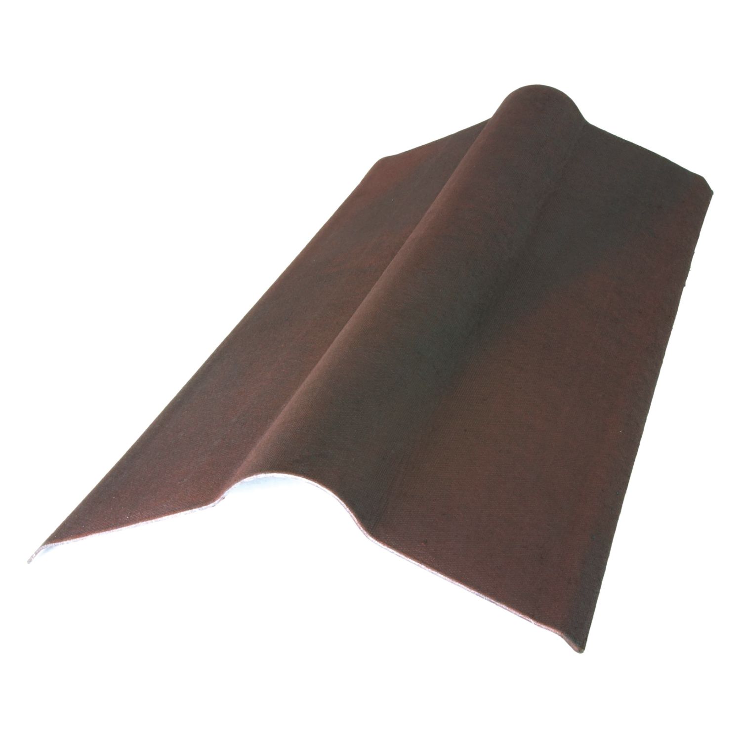Onduline Brown Corrugated Bitumen Ridge Piece 1000mm x 420mm (623CY)