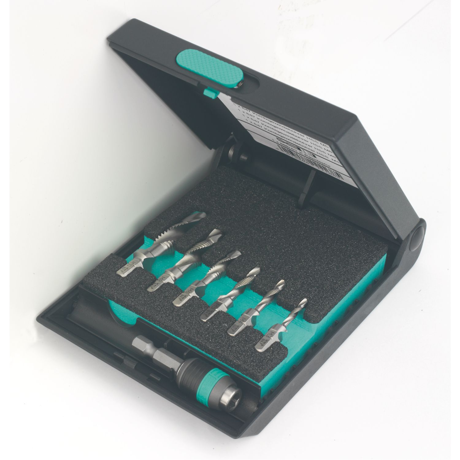 Wera 847/7 Combination Hex Shank Metal Tapping Drill Bit Set 7 Pieces (623FU)