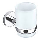 Aqualux Perth Tumbler Holder with Glass Chrome