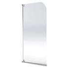Aqualux Aqua 3 Semi-Framed Silver Bathscreen  1375mm x 750mm