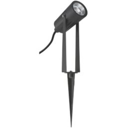 Saxby Lance Outdoor LED Garden Spike Light Matt Black 7W 550lm