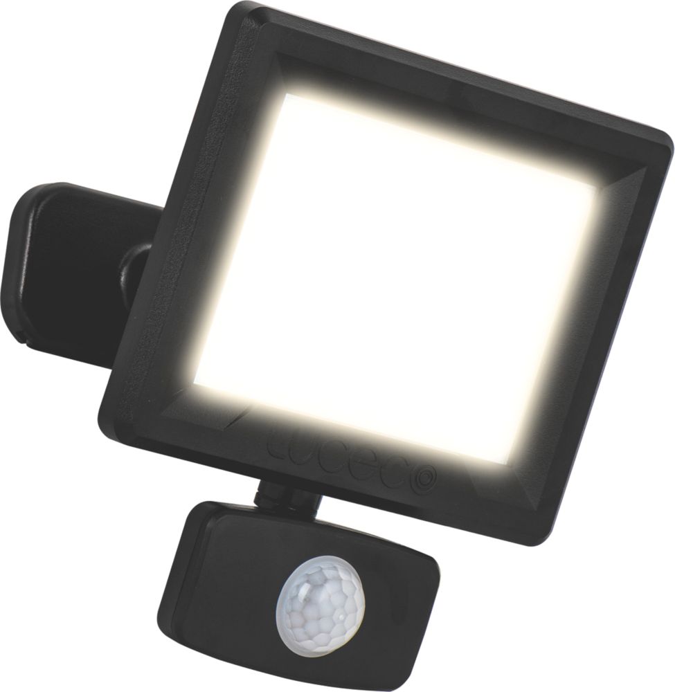 REV MIRANO Outdoor Light With Motion Sensor - IP44 LED Lamp 20 W 1800 Lm 6500 K Detection Angle 90 To 7 M Black~p122118831