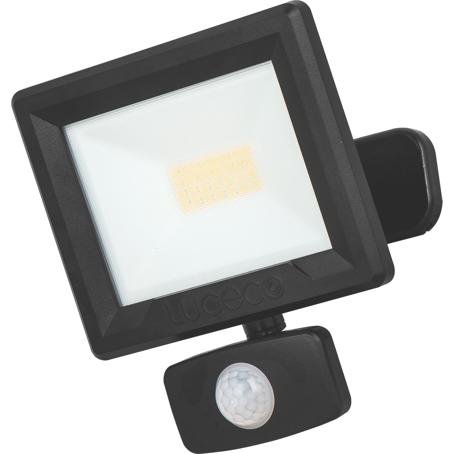 Luceco Essence Outdoor LED Floodlight with Ball Joint With PIR Sensor Black 20W 2100lm (623JC)