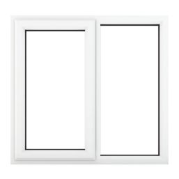 Crystal  Left-Hand Opening Clear Double-Glazed Casement White uPVC Window 1190mm x 965mm