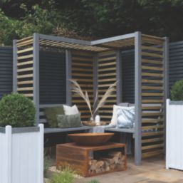 Forest Firenze 6' x 6' (Nominal) Flat Timber Arbour
