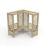Forest Firenze 6' x 6' (Nominal) Flat Timber Arbour