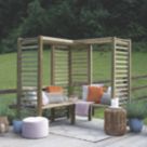 Forest Firenze 6' x 6' (Nominal) Flat Timber Arbour