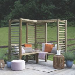 Forest Firenze 6' x 6' (Nominal) Flat Timber Arbour