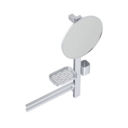 Ideal Standard Alu+ Mirror with Beauty Bar Silver 580mm x 146mm x 717mm