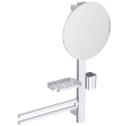 Ideal Standard Alu+ Mirror with Beauty Bar Silver 580mm x 146mm x 717mm