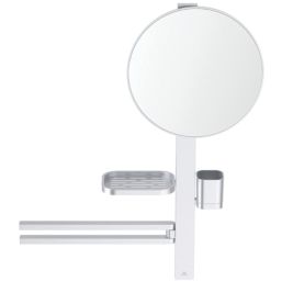 Ideal Standard Alu+ Mirror with Beauty Bar Silver 580mm x 146mm x 717mm