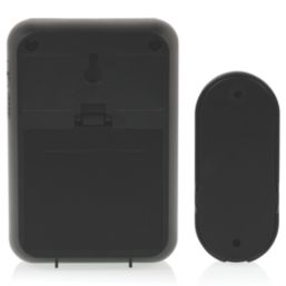 Byron DBY-22351 Battery-Powered Wireless Portable Door Chime  Black
