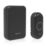 Byron DBY-22351 Battery-Powered Wireless Portable Door Chime  Black