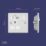 LAP  13A 1-Gang SP Switched Socket + 3A 18W 2-Outlet Type A & C USB Charger Brushed Steel with Black Inserts