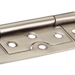 Smith & Locke Satin Nickel  Door Hinge 75mm x 33mm 2 Pack