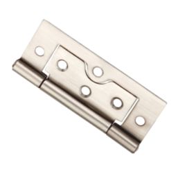 Smith & Locke Satin Nickel  Door Hinge 75mm x 33mm 2 Pack