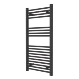 Flomasta 1000mm x 500mm 1522BTU Black Flat  Towel Radiator