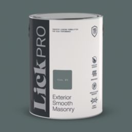 LickPro 5Ltr Smooth Teal 03 Masonry Paint