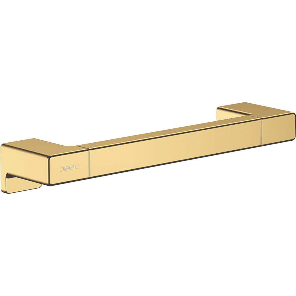 Hansgrohe Straight Household Grab Rail Polished Gold Optic 348mm Screwfix