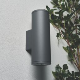 Zink Mizar Outdoor LED Up and Down Wall Light Anthracite 20W 1200lm