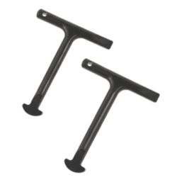 Forge Steel 115mm Manhole Cover Key 2 Pack