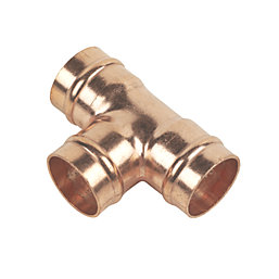 Flomasta  Copper Solder Ring Equal Tee 22mm