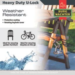 Burg-Wachter  Heavy Duty D Padlock 9.7cm x 10cm