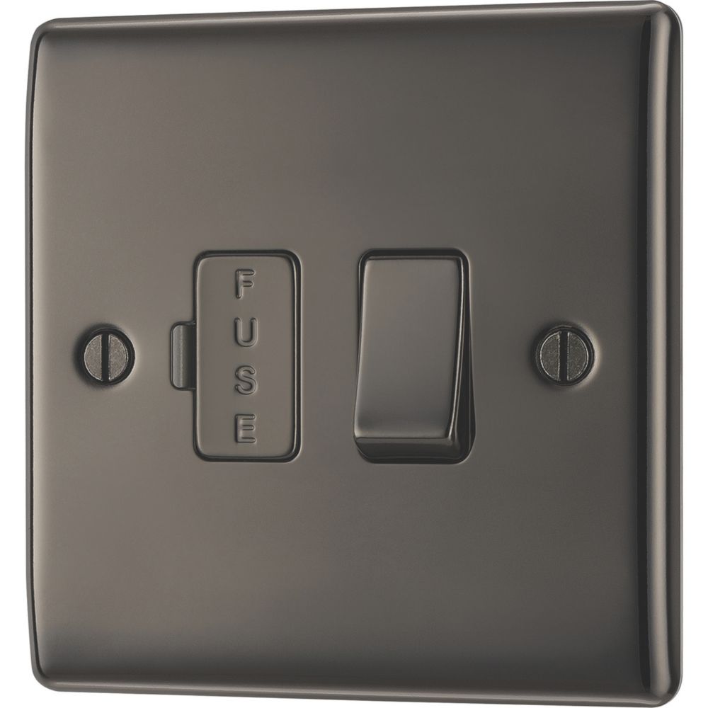 British General Nexus Metal 13A Switched Fused Spur  Black Nickel