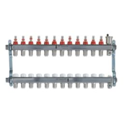 JG Speedfit 12 Port Manifold Set Chrome