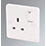 LAP  13A 1-Gang DP Switched Plug Socket White   5 Pack