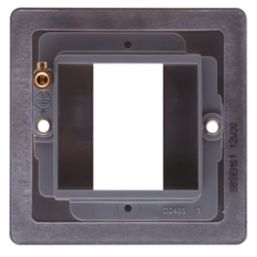 LAP  1-Module Modular Faceplate Brushed Stainless Steel