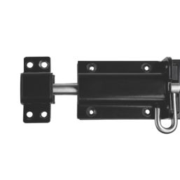 GateMate Heavy Duty Padbolt Black  180mm