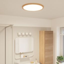 LAP Solidaster LED Ceiling Light Wood Effect 19W 2100lm