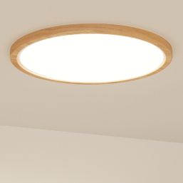 LAP Solidaster LED Ceiling Light Wood Effect 19W 2100lm