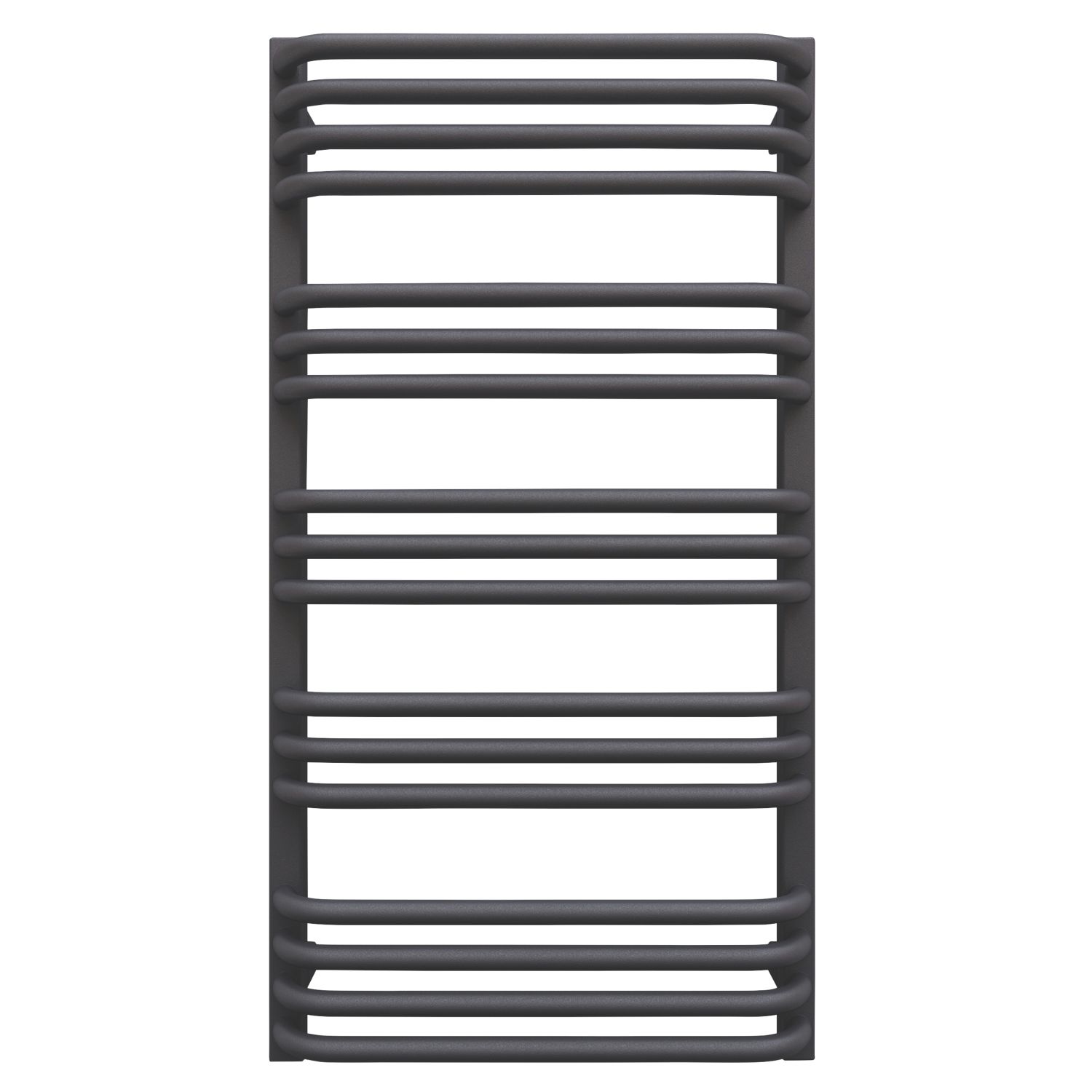 Terma 760mm x 500mm 1406BTU Dark Grey Curved Designer Towel Radiator (624HR)