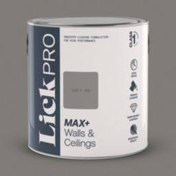 LickPro Max+ 2.5Ltr Grey 09 Eggshell Emulsion  Paint