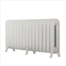 Arroll 549mm x 1174mm 4350BTU White Cast Iron 2 Column Radiator