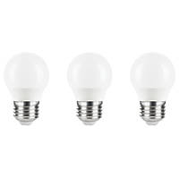 LAP  ES Mini Globe LED Light Bulb 470lm 4.2W 3 Pack