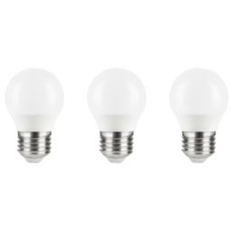 LAP  E27 Mini Globe LED Light Bulb 470lm 4.2W 3 Pack