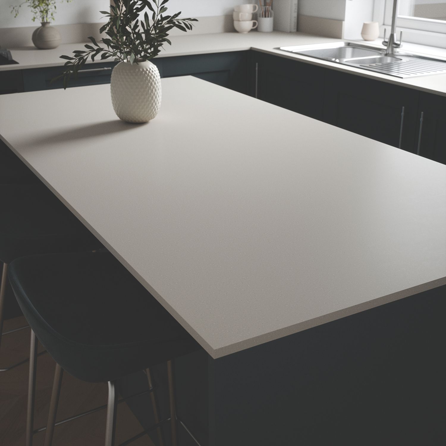 Metis Brown Fleck Composite Kitchen Worktop 2440mm x 900mm x 15mm (624PW)