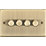 Knightsbridge  4-Gang 2-Way LED Intelligent Dimmer Switch  Antique Brass