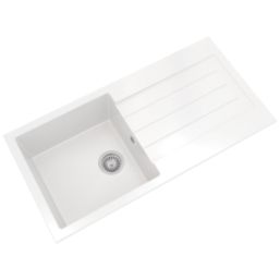 ETAL Comite 1 Bowl Composite Kitchen Sink White Reversible 1000mm x 500mm