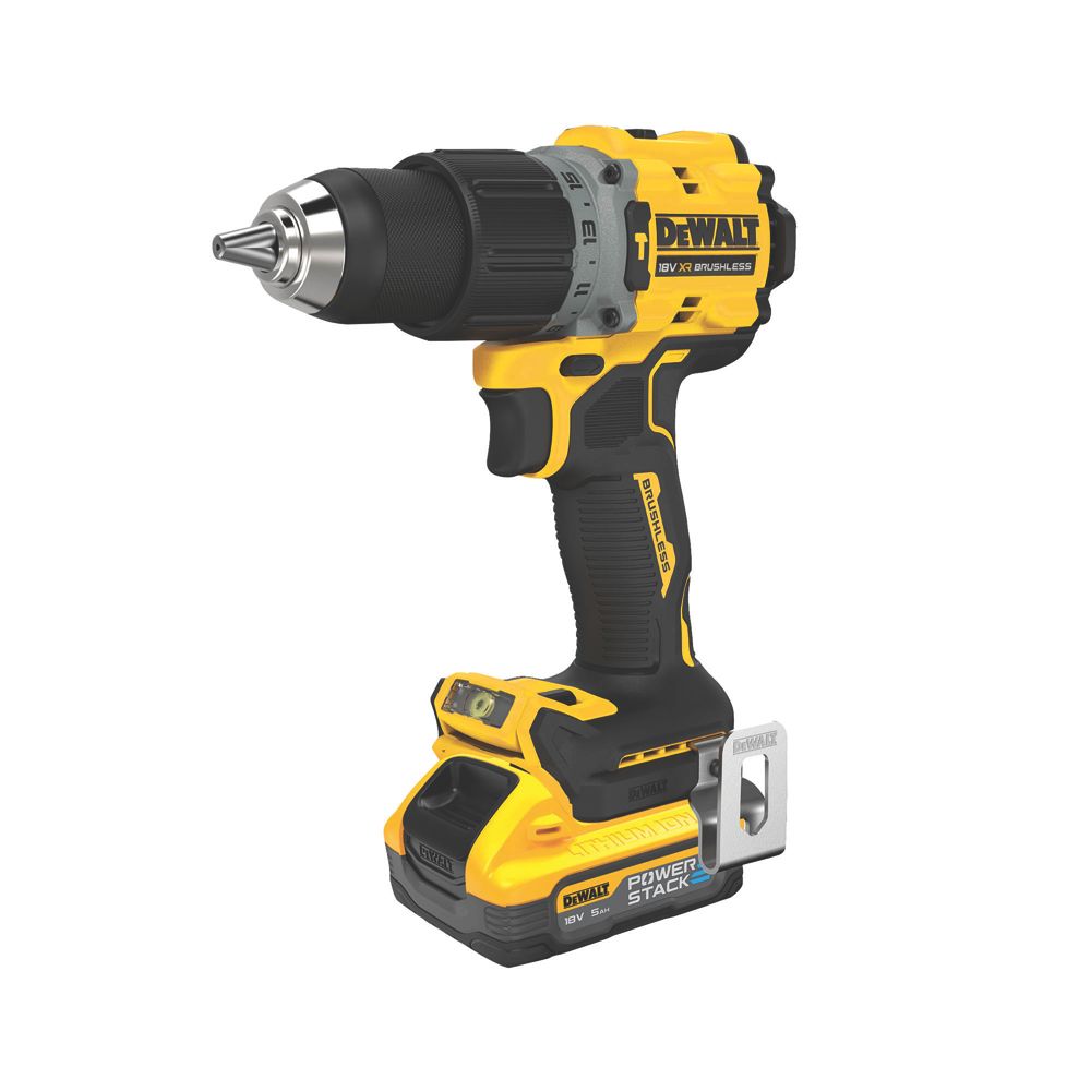 DeWalt DCK2050H2T GB 18V 2 x 5.0Ah Li Ion PowerStack Brushless Cordless Twin Pack Screwfix