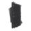 Contactum  20AX Grid DP Control Switch Brushed Steel  with Black Inserts