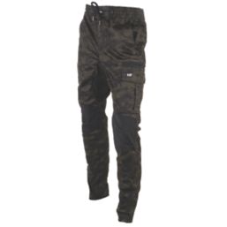 CAT Dynamic Work Trousers Night Camo 38" W 32" L