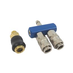 Silicone handles with fixed, quick-connect couplings