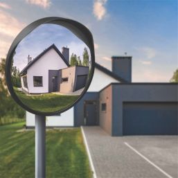 Essentials  300mm Blind Spot Traffic Mirror Black