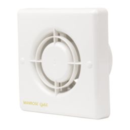 Manrose MG100T Gold Standard 100mm (4") Axial Bathroom Extractor Fan with Timer White 240V