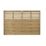 Forest Kyoto  Slatted Top Fence Panels Natural Timber 6' x 4' Pack of 3