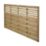Forest Kyoto  Slatted Top Fence Panels Natural Timber 6' x 4' Pack of 3